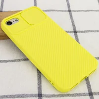 Чехол Camshield Square TPU со шторкой для камеры для Apple iPhone 7 / 8 / SE (2020) (4.7") Желтый