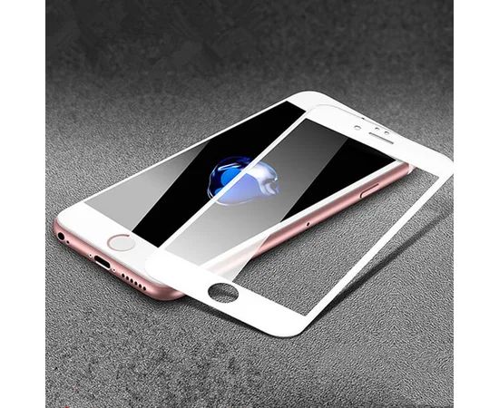 Защитное цветное 3D стекло Mocoson (full glue) для Apple iPhone 7 / 8 / SE (2020) (4.7") Белый