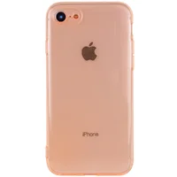 Матовый полупрозрачный TPU чехол с защитой камеры для Apple iPhone 7 / 8 / SE (2020) (4.7") Оранжевый / Orange