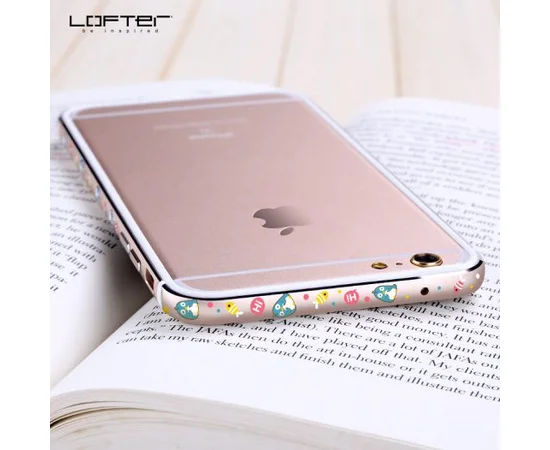 Металлический бампер Lofter Cutie Series для Apple iPhone 7 / 8 (4.7") Пингвин