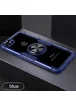 TPU+PC чехол Deen CrystalRing for Magnet (opp) для Apple iPhone 7 / 8 / SE (2020) Бесцветный / Синий