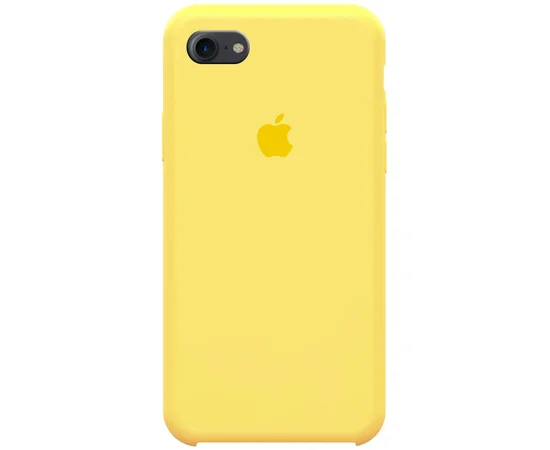Чехол Silicone case (A) для Apple iPhone 7 / 8 (4.7") Желтый / Yellow