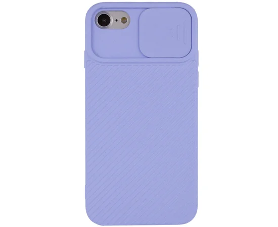 Чохол Camshield Square TPU зі шторкою для камери для Apple iPhone 7/8 / SE (2020) (4.7 ") Блакитний