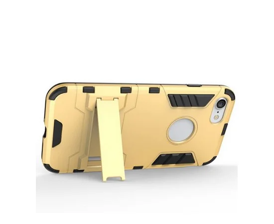 Ударопрочный чехол-подставка Transformer для Apple iPhone 7 / 8 (4.7") с мощной защитой корпуса Золотой / Champagne Gold