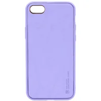 Шкіряний чохол Xshield для Apple iPhone 7 / 8 / SE (2020) (4.7") Бузковий / Dasheen