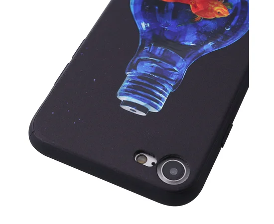 TPU чехол YCT Brilliant для Apple iPhone 7 / 8 (4.7") Рыбка / Фиолетовый