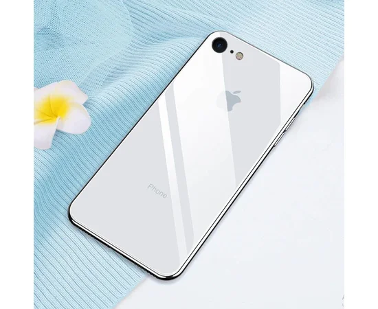 TPU чехол GLOSSY LOGO для Apple iPhone 7 / 8 (4.7") Белый