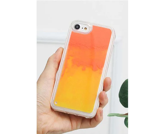 Неоновый чехол Neon Sand glow in the dark для Apple iPhone 7 / 8 (4.7") Оранжевый