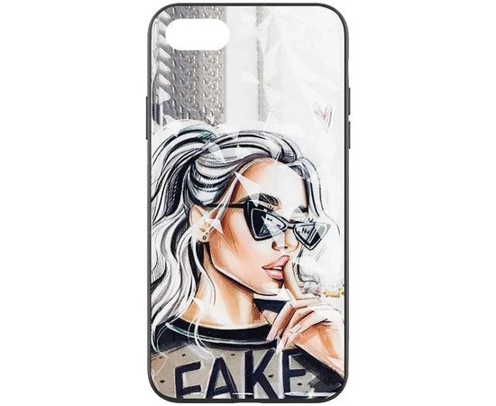 TPU+PC чехол Prisma Ladies для Apple iPhone 7 / 8 / SE (2020) (4.7") Fake