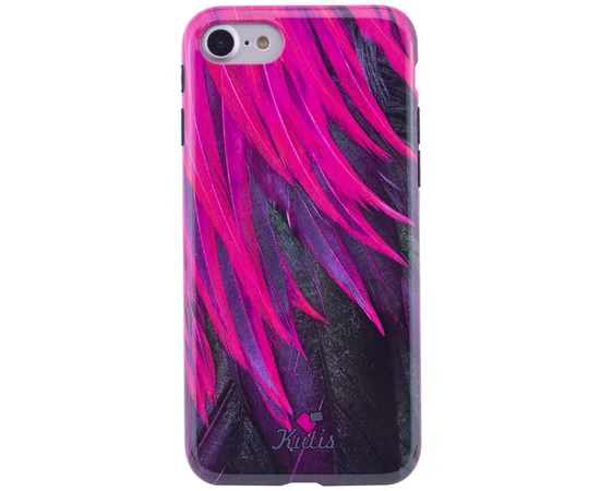 TPU чехол Kutis Print "I want personality" для Apple iPhone 7 / 8 (4.7") Розовый / Черный