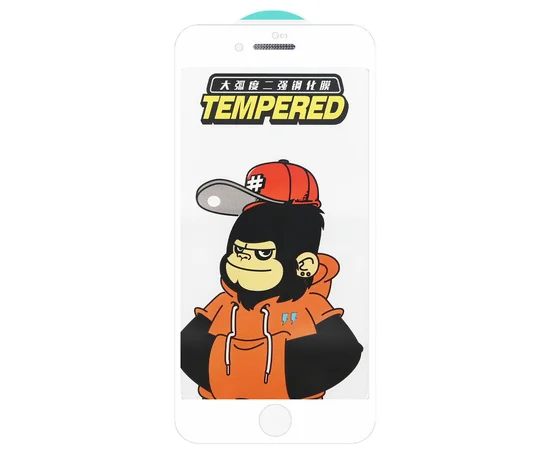 Защитное стекло 5D Anti-static (full glue) (тех.пак) для Apple iPhone 7 / 8 / SE (2020) (4.7") Белый