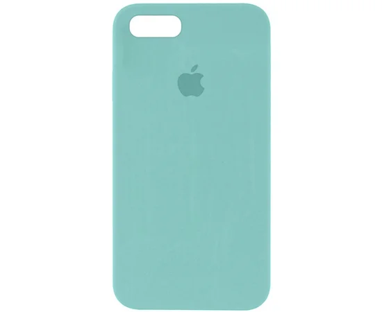 Чехол Silicone Case Square Full Camera Protective (AA) для Apple iPhone 7 / 8 / SE (2020) (4.7") Бирюзовый / Ice Blue