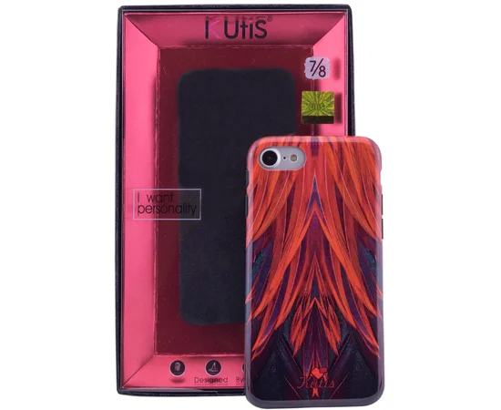 TPU чехол Kutis Print "I want personality" для Apple iPhone 7 / 8 (4.7") Красный / фиолетовый