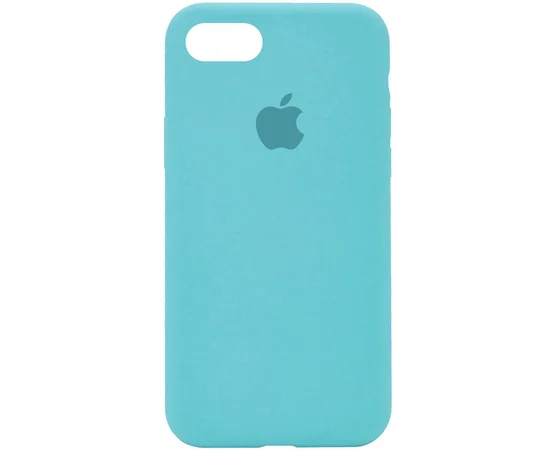 Чехол Silicone Case Full Protective (AA) для Apple iPhone 7 / 8 / SE (2020) (4.7") Бирюзовый / Marine Green