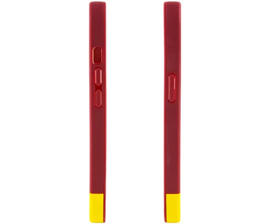 Чехол TPU+PC Bichromatic для Apple iPhone 7 / 8 / SE (2020) (4.7") Brown burgundy / Yellow