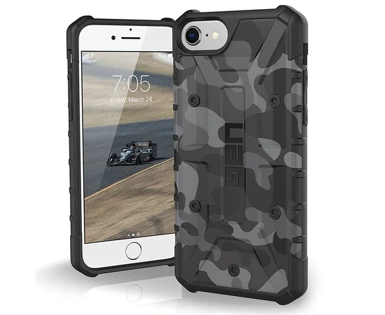Ударопрочный чехол UAG Pathfinder камуфляж для Apple iPhone 6/6s / 7/8 Серый