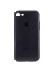 TPU+Glass чехол GLOSSY Logo Full camera для Apple iPhone 7 / 8 / SE (2020) (4.7") Черный