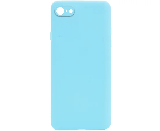 Силиконовый чехол Candy Full Camera для Apple iPhone 7 / 8 / SE (2020) (4.7") Бирюзовый / Turquoise