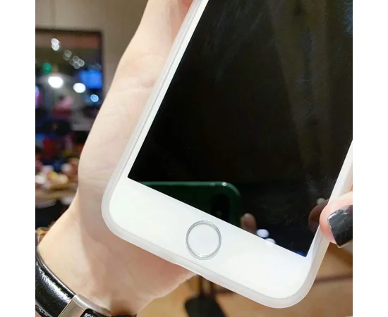 Прозрачный силиконовый чехол с матовой окантовкой для Apple iPhone 7 / 8 (4.7") Прозрачный