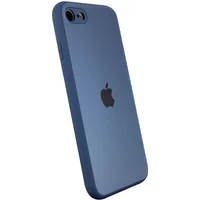 TPU + Glass чохол Matte Candy Full camera для Apple iPhone 7/8 / SE (2020) (4.7 ") Синій