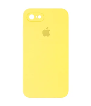 Чохол Silicone Case Square Full Camera Protective (AA) Apple iPhone 7 / 8 / SE (2020) (4.7") Жовтий / Yellow