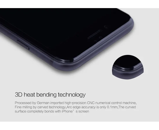Защитное стекло Nillkin (CP+ max 3D) для Apple iPhone 7 / 8 (4.7") Черный