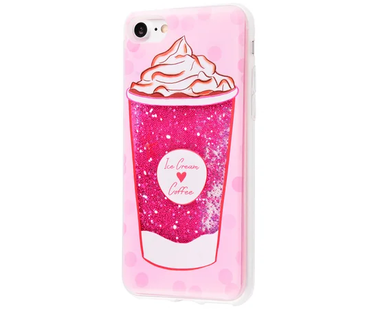 TPU+PC чехол Lovely Stream для Apple iPhone 7 / 8 (4.7") ice cream coffe