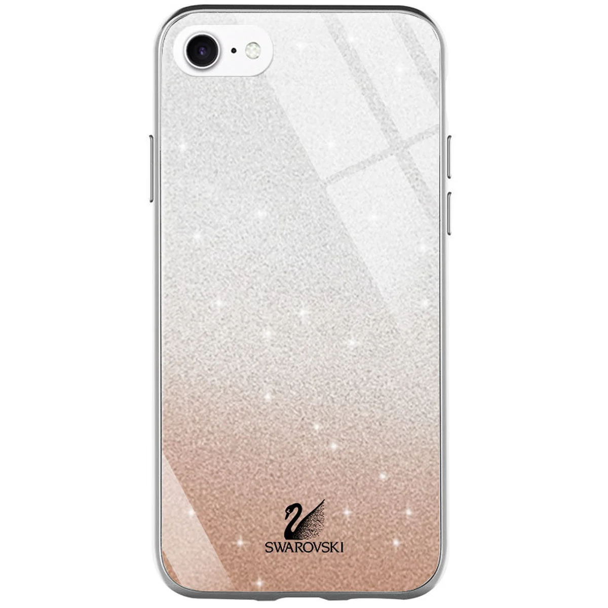 TPU+Glass чехол Swarovski для Apple iPhone 7 / 8 / SE (2020) (4.7") Золотой