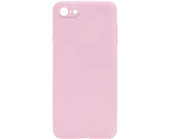 Силиконовый чехол Candy Full Camera для Apple iPhone 7 / 8 / SE (2020) (4.7") Розовый / Pink Sand