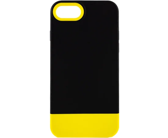 Чехол TPU+PC Bichromatic для Apple iPhone 7 / 8 / SE (2020) (4.7") Black / Yellow