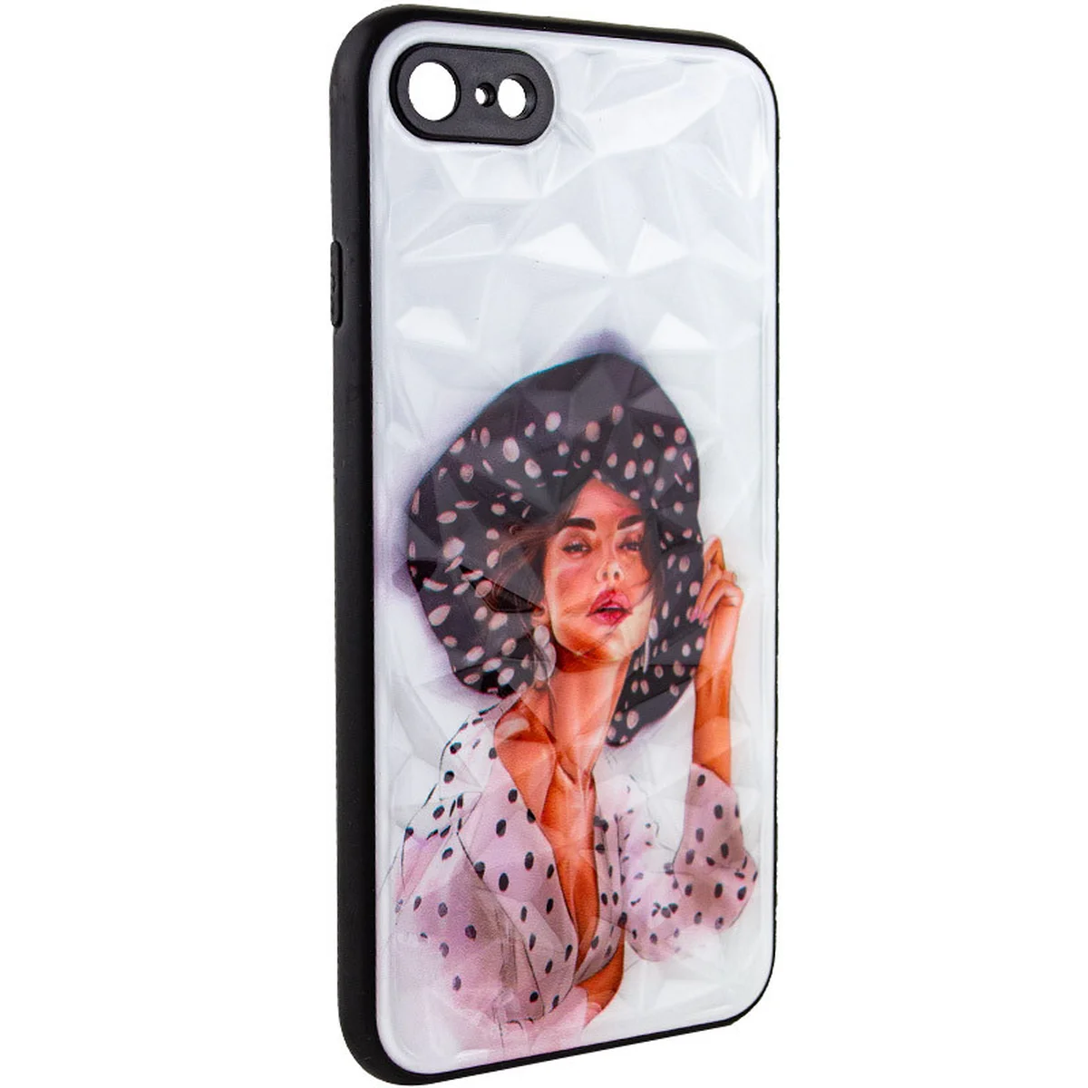 TPU+PC чехол Prisma Ladies для Apple iPhone 7 / 8 / SE (2020) (4.7") Girl in a hat