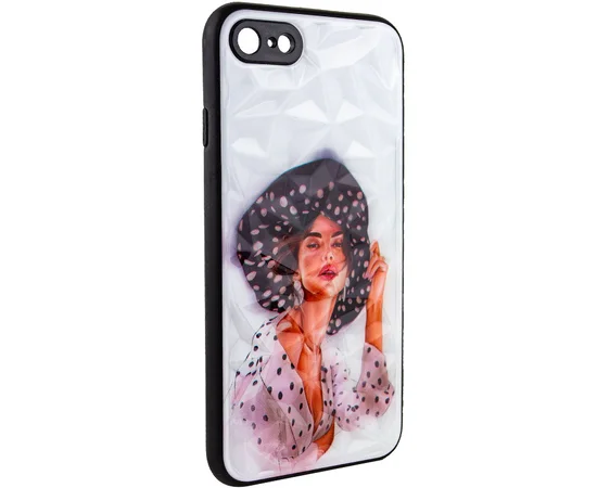 TPU+PC чехол Prisma Ladies для Apple iPhone 7 / 8 / SE (2020) (4.7") Girl in a hat