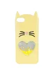 Силиконовый чехол Love Cat 3D для Apple iPhone 7 / 8 (4.7") Желтый