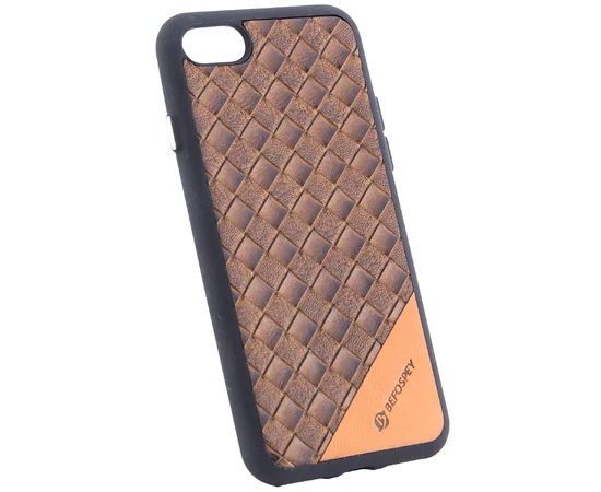 TPU чехол Befospey стеганый для Apple iPhone 7 / 8 (4.7") Коричневый