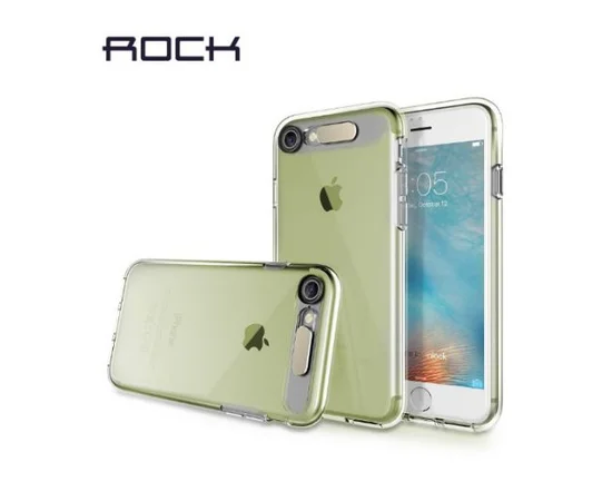 Светящийся TPU чехол ROCK Tube Series для Apple iPhone 7 / 8 (4.7") Зеленый / Transparent Green