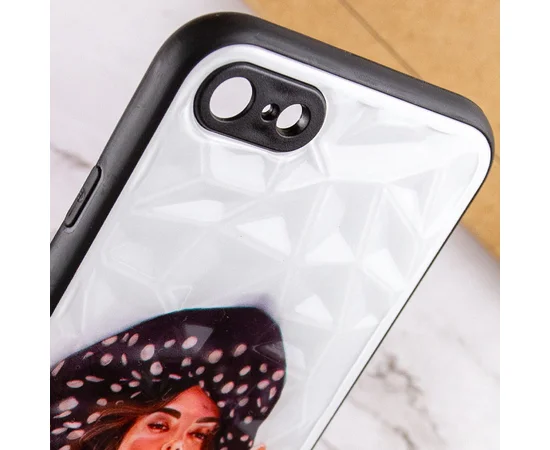 TPU+PC чехол Prisma Ladies для Apple iPhone 7 / 8 / SE (2020) (4.7") Girl in a hat