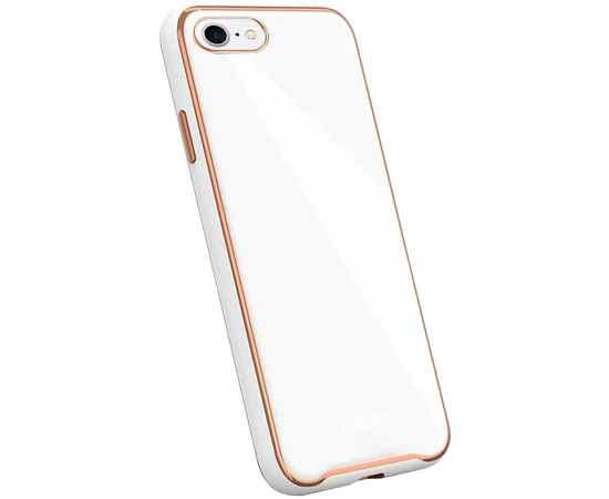 TPU+Glass чехол Venezia для Apple iPhone 7 / 8 / SE (2020) (4.7") Белый / White