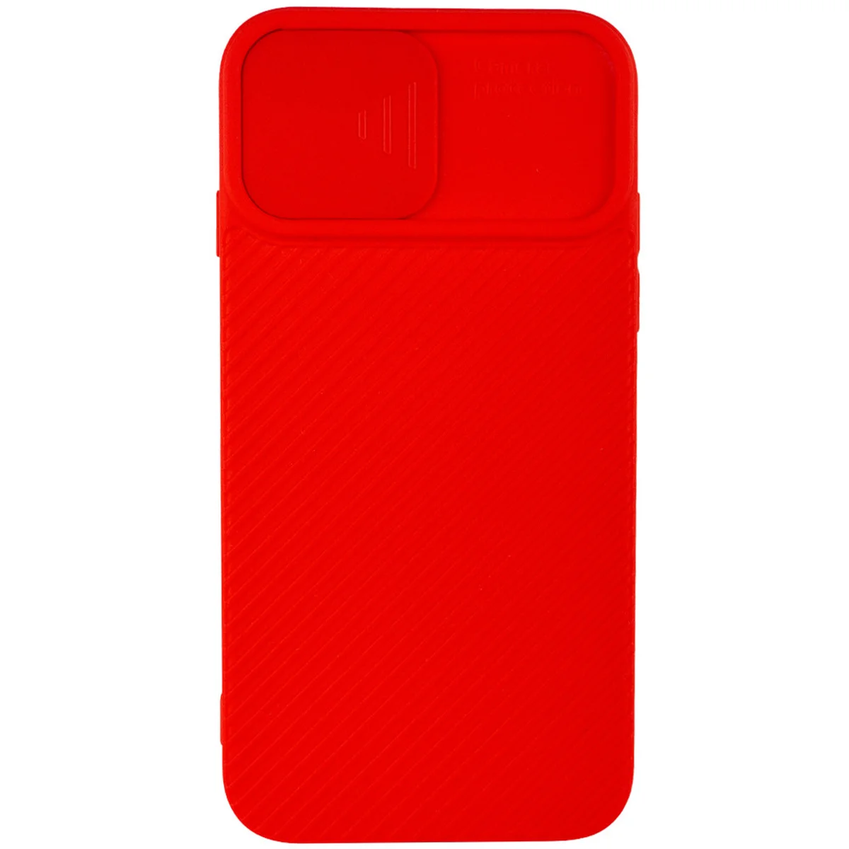 Чехол Camshield Square TPU со шторкой для камеры для Apple iPhone 7 / 8 / SE (2020) (4.7") Красный
