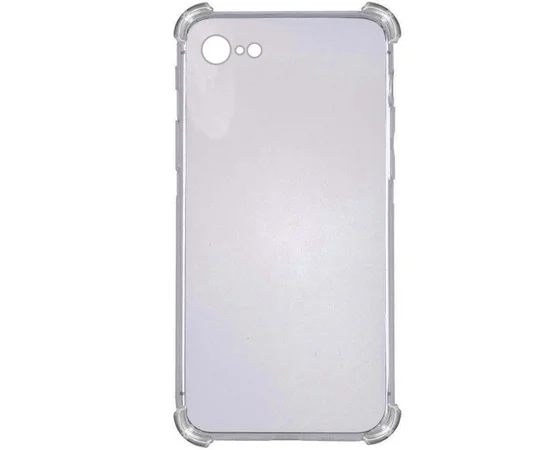 TPU чехол GETMAN Ease logo усиленные углы для Apple iPhone 7 / 8 / SE (2020) (4.7") Серый (прозрачный)