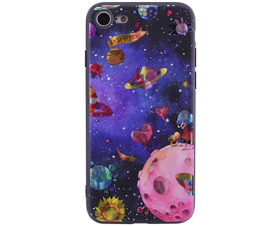 TPU чехол YCT Brilliant для Apple iPhone 7 / 8 (4.7") Космос розовый