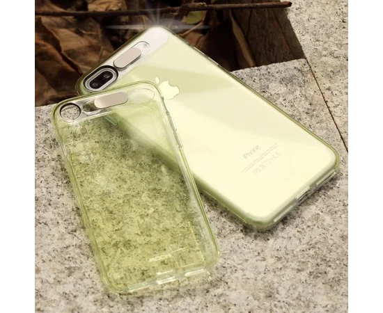 Светящийся TPU чехол ROCK Tube Series для Apple iPhone 7 / 8 (4.7") Зеленый / Transparent Green