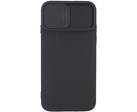 Чехол Camshield Square TPU со шторкой для камеры для Apple iPhone 7 / 8 / SE (2020) (4.7") Черный