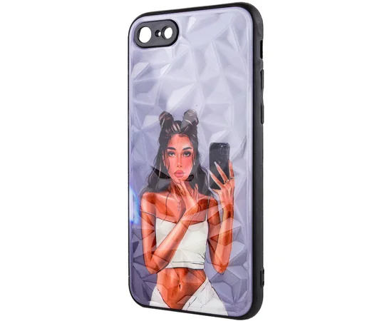 TPU+PC чехол Prisma Ladies для Apple iPhone 7 / 8 / SE (2020) (4.7") Black in White