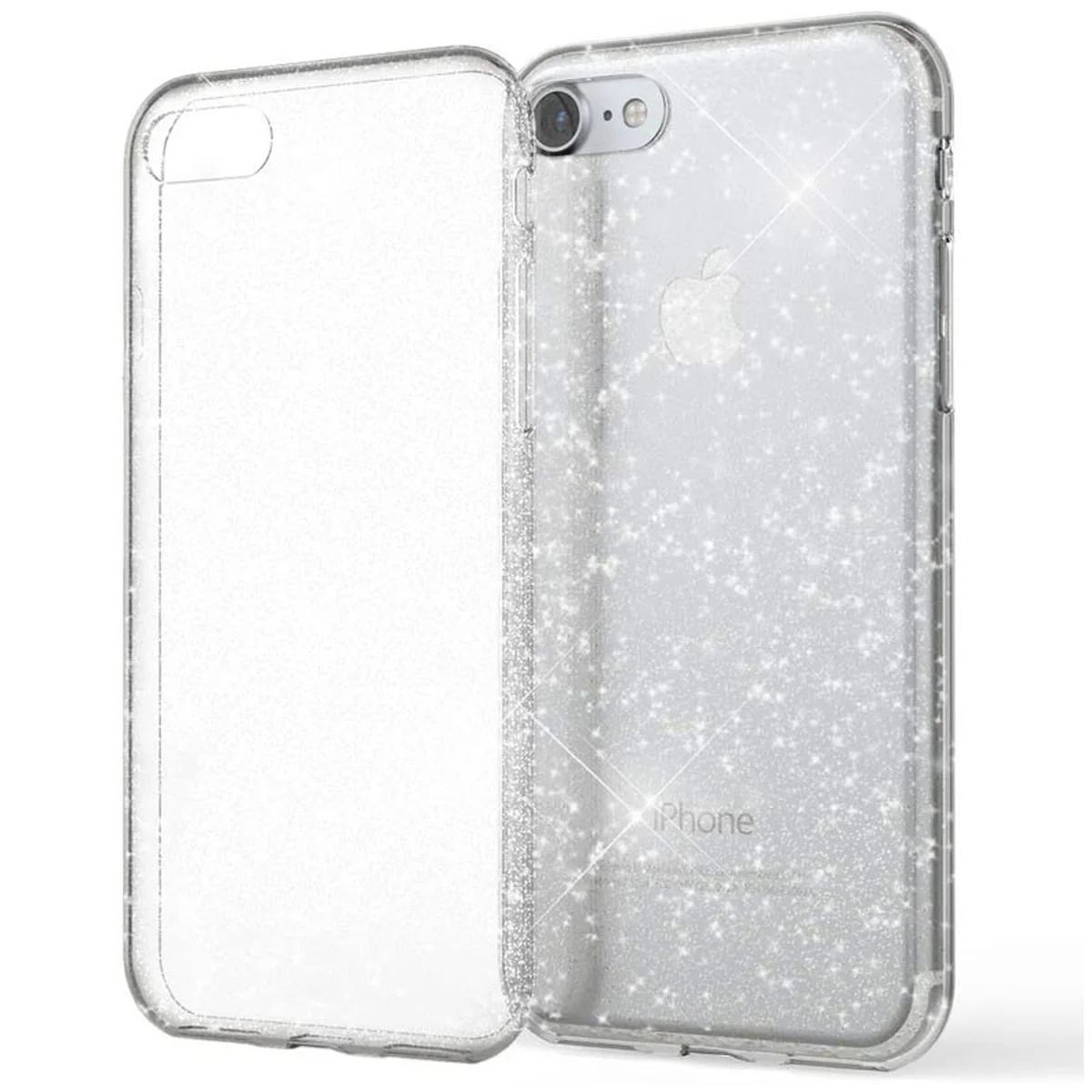 TPU чехол Sparkle (opp) для Apple iPhone 6 / 7 / 8 / SE (2020) (4.7") Прозрачный