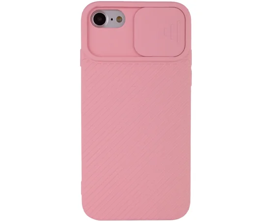 Чехол Camshield Square TPU со шторкой для камеры для Apple iPhone 7 / 8 / SE (2020) (4.7") Rose Gold