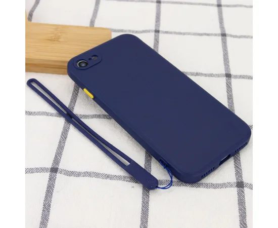 Чехол TPU Square Full Camera для Apple iPhone 7 / 8 / SE (2020) (4.7") Синий