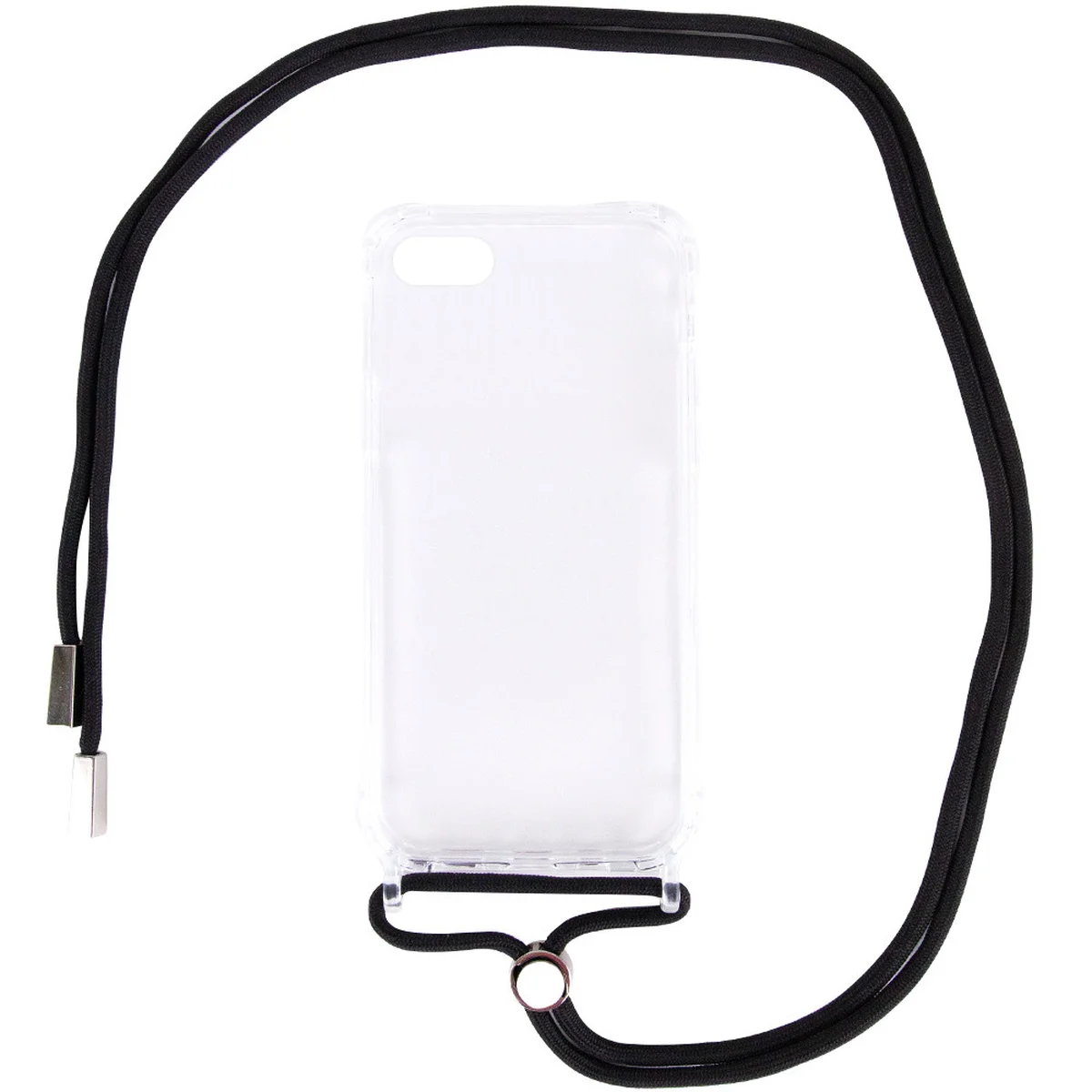 Чохол TPU Crossbody Transparent для Apple iPhone 7/8 / SE (2020) (4.7 ") Чорний