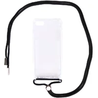 Чохол TPU Crossbody Transparent для Apple iPhone 7/8 / SE (2020) (4.7 ") Чорний