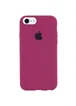 Чехол Silicone case (A) (с закрытым низом) для Apple iPhone 7 / 8 (4.7") Бордовый / Maroon