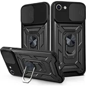 Чохол Ummi Camshield Serge Ring для Apple iPhone 7/8/SE (2020) (4.7") Чорний